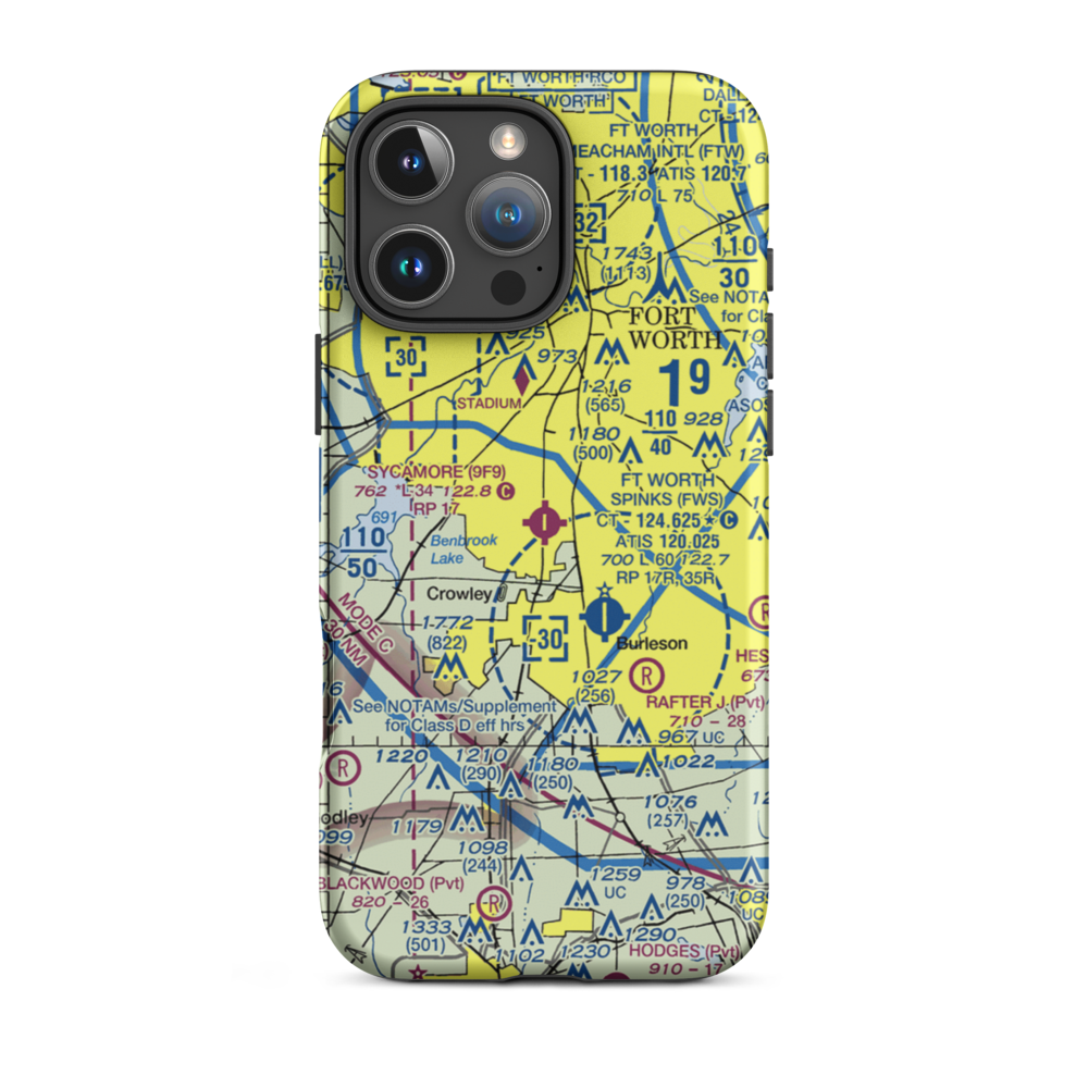 Sycamore Strip (9F9) VFR Sectional  Tough iPhone Case iPhone 16 Pro Max model shown