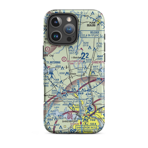 T & M Ag Aviation Airport (LA52) VFR Sectional  Tough iPhone Case