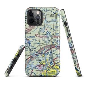 T & M Ag Aviation Airport (LA52) VFR Sectional  Tough iPhone Case