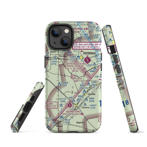 T-Ranch Airport (XS86) VFR Sectional  Tough iPhone Case