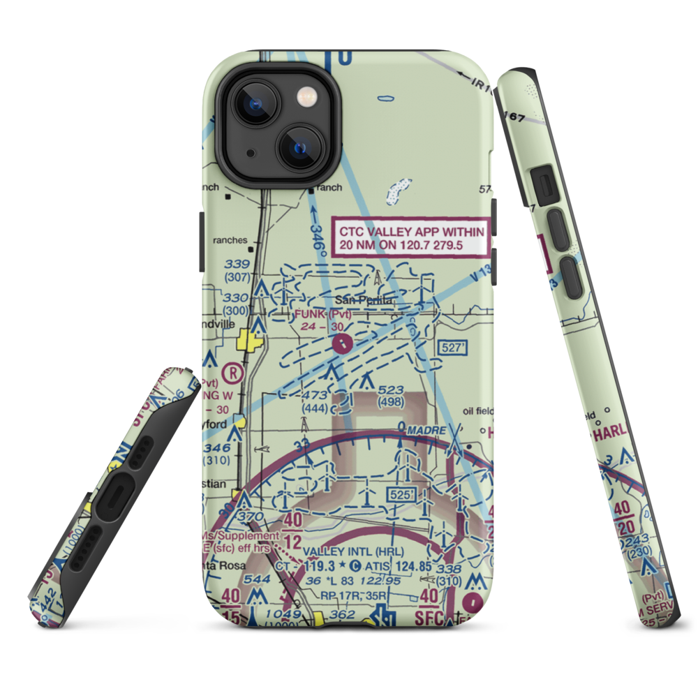 T.R. Funk Inc Airport (92XS) VFR Sectional  Tough iPhone Case iPhone 14 Plus model shown