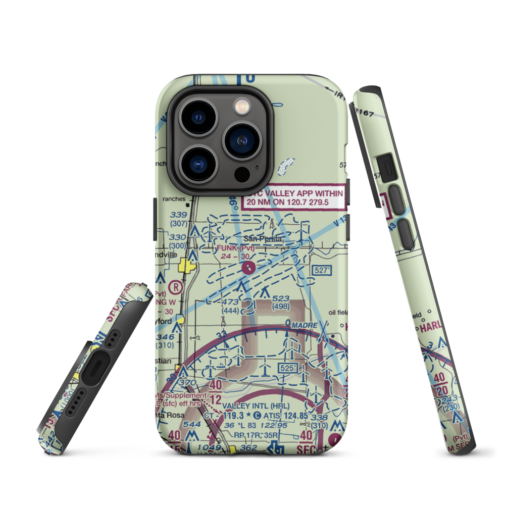 T.R. Funk Inc Airport (92XS) VFR Sectional  Tough iPhone Case iPhone 14 Pro model shown