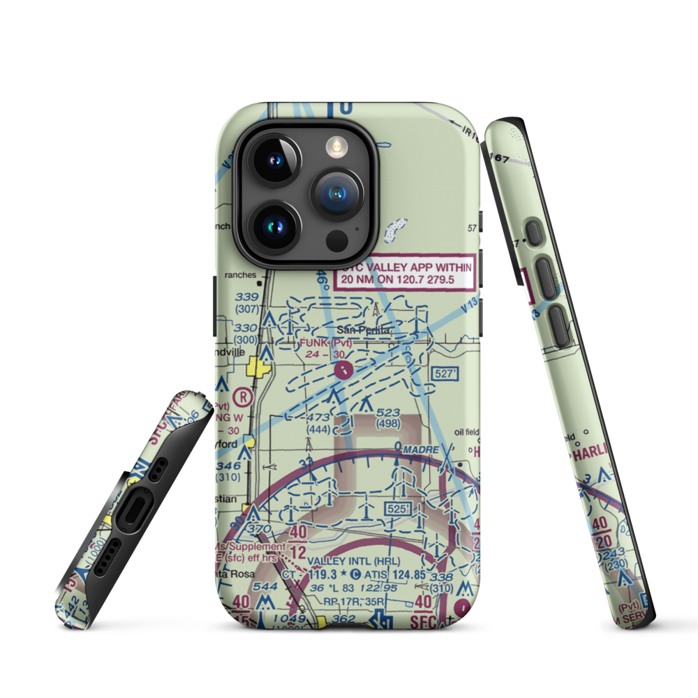 T.R. Funk Inc Airport (92XS) VFR Sectional  Tough iPhone Case iPhone 15 Pro model shown