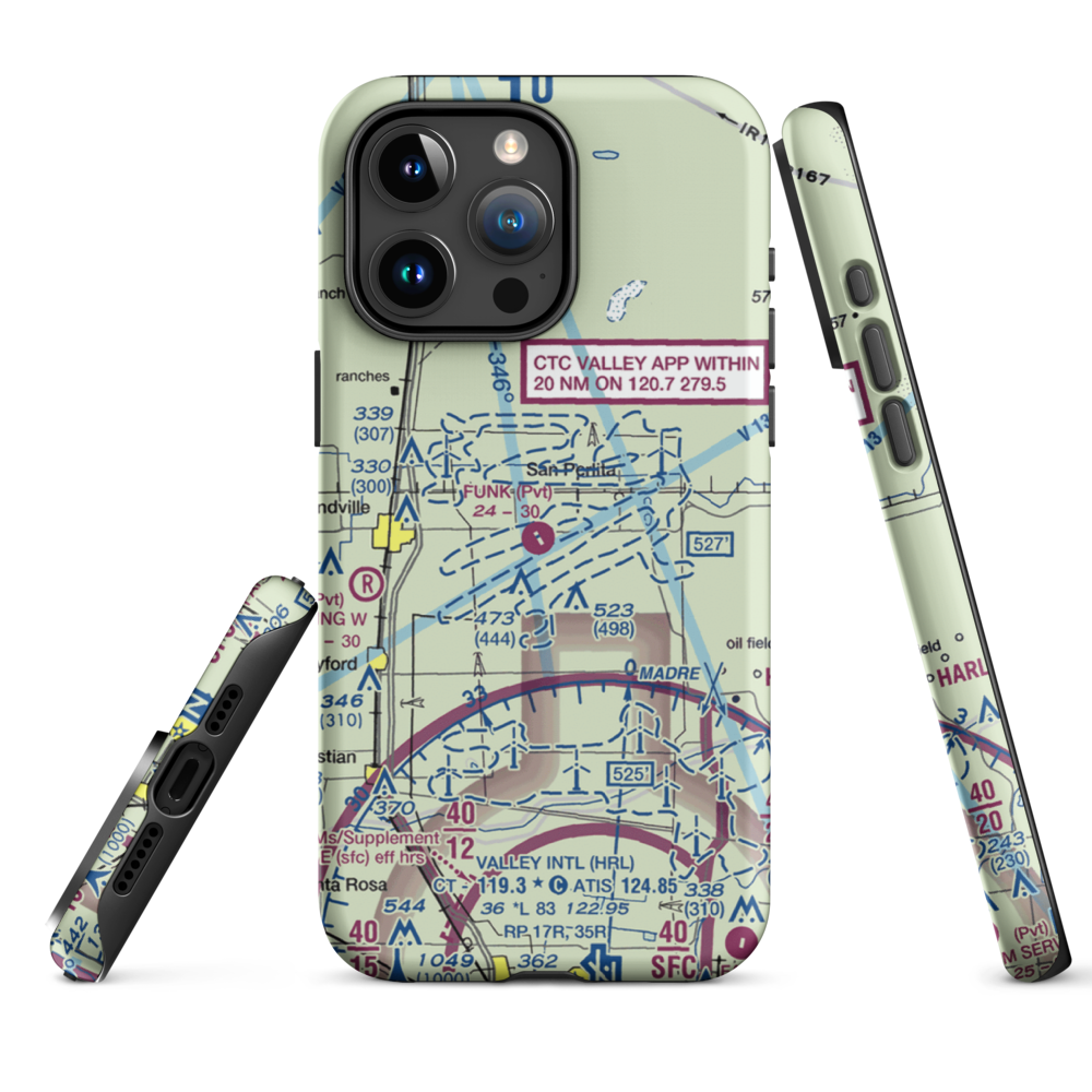 T.R. Funk Inc Airport (92XS) VFR Sectional  Tough iPhone Case iPhone 15 Pro Max model shown