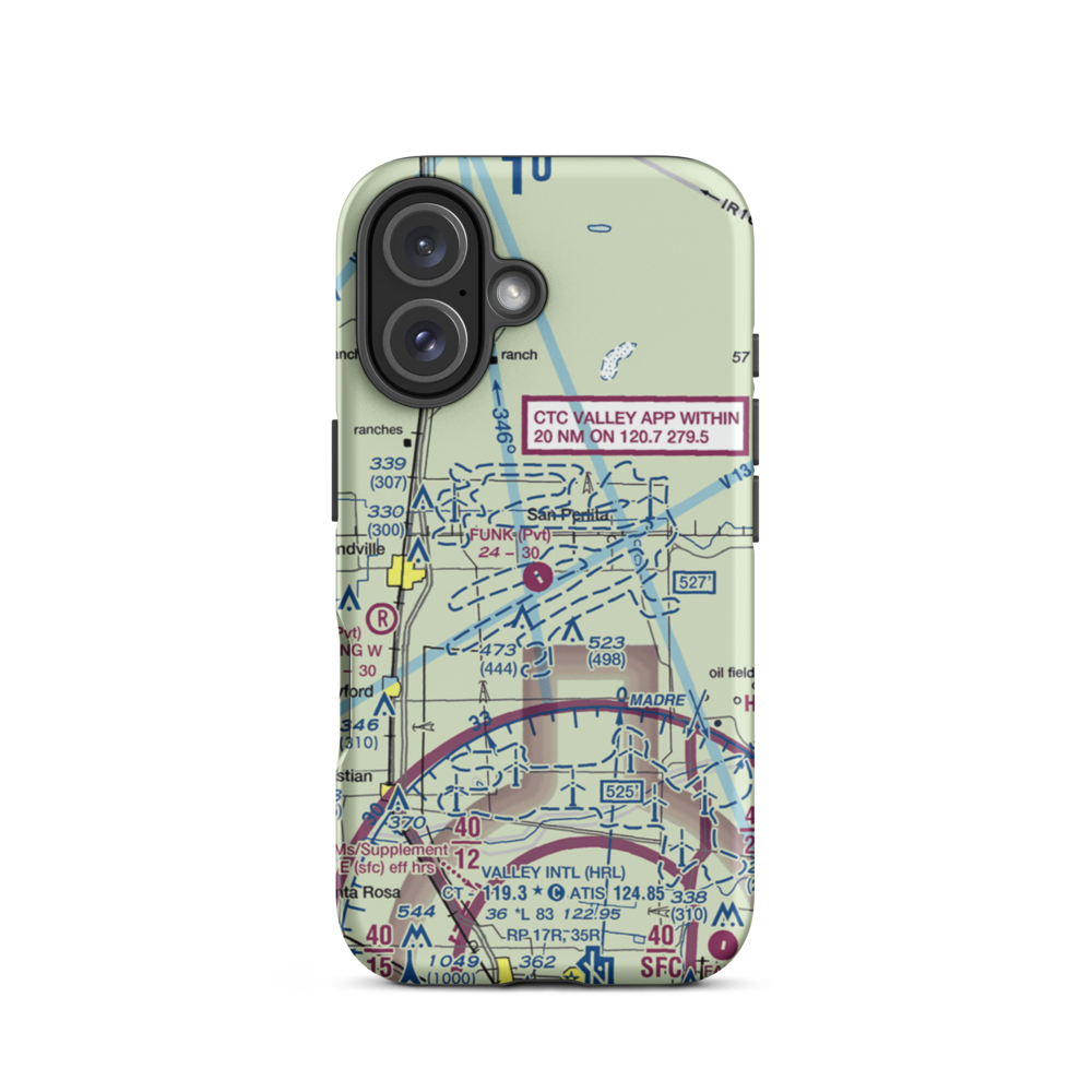 T.R. Funk Inc Airport (92XS) VFR Sectional  Tough iPhone Case iPhone 16 model shown
