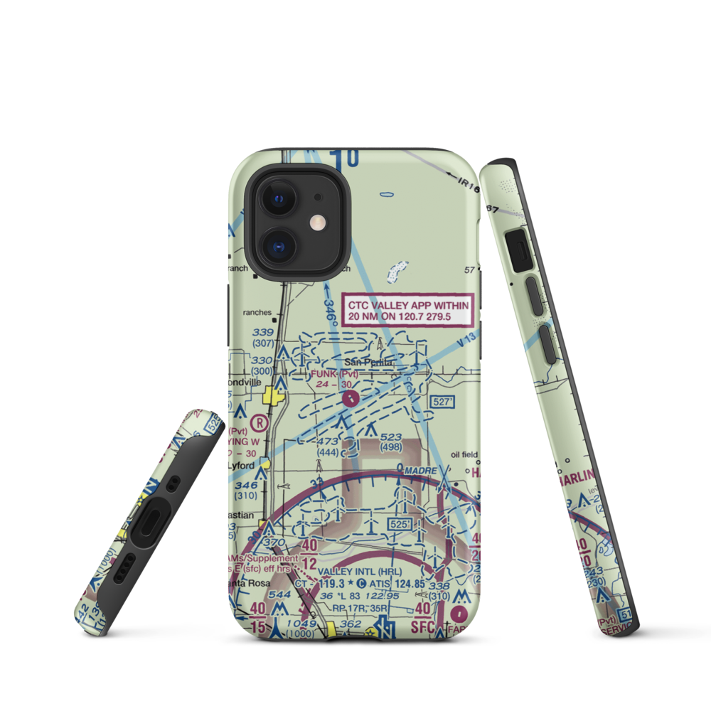 T.R. Funk Inc Airport (92XS) VFR Sectional  Tough iPhone Case iPhone 12 mini model shown