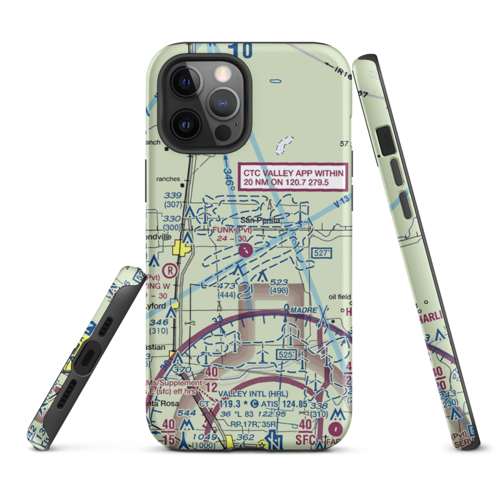T.R. Funk Inc Airport (92XS) VFR Sectional  Tough iPhone Case iPhone 12 Pro Max model shown