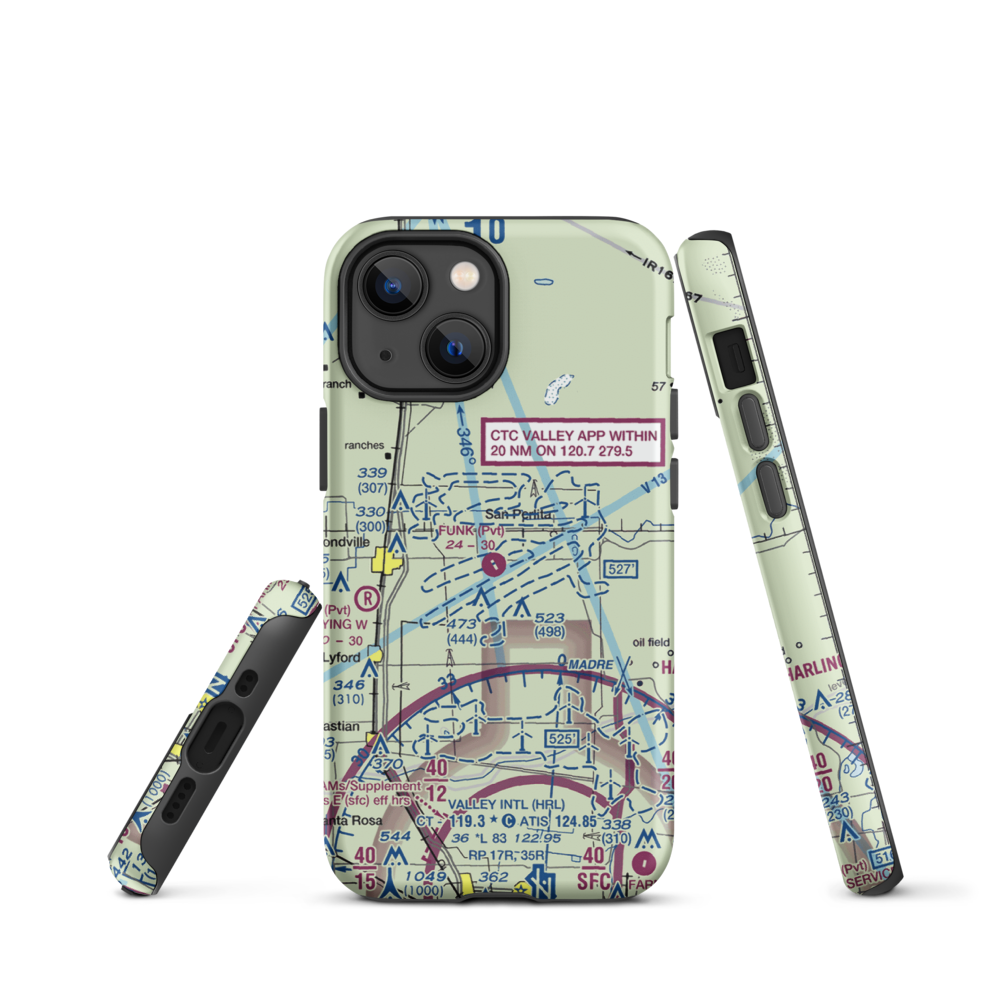 T.R. Funk Inc Airport (92XS) VFR Sectional  Tough iPhone Case iPhone 13 mini model shown