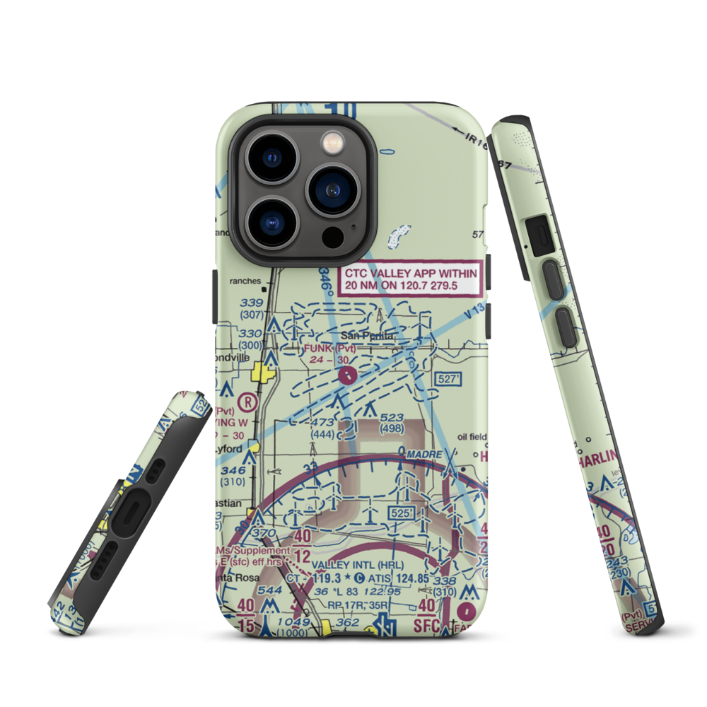 T.R. Funk Inc Airport (92XS) VFR Sectional  Tough iPhone Case iPhone 13 Pro model shown