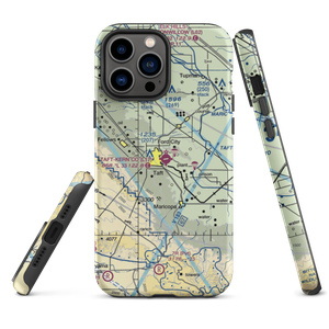 Taft Kern County Airport (L17) VFR Sectional  Tough iPhone Case