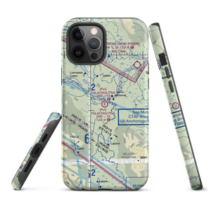 Talachulitna River Airport (1AK6) VFR Sectional  Tough iPhone Case