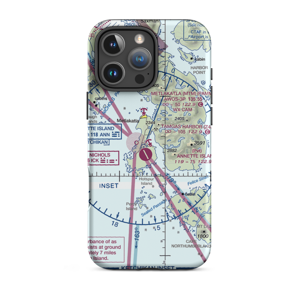 Tamgas Harbor Seaplane Base (Z43) VFR Sectional  Tough iPhone Case iPhone 16 Pro Max model shown