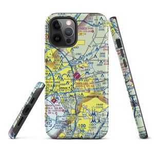 Tampa Executive Airport (VDF) VFR Sectional  Tough iPhone Case