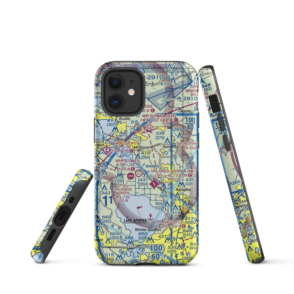 Tangerine Airport (FL97) VFR Sectional  Tough iPhone Case iPhone 12 mini model shown
