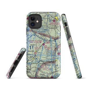 Tanner Hiller Airport (8B5) VFR Sectional  Tough iPhone Case