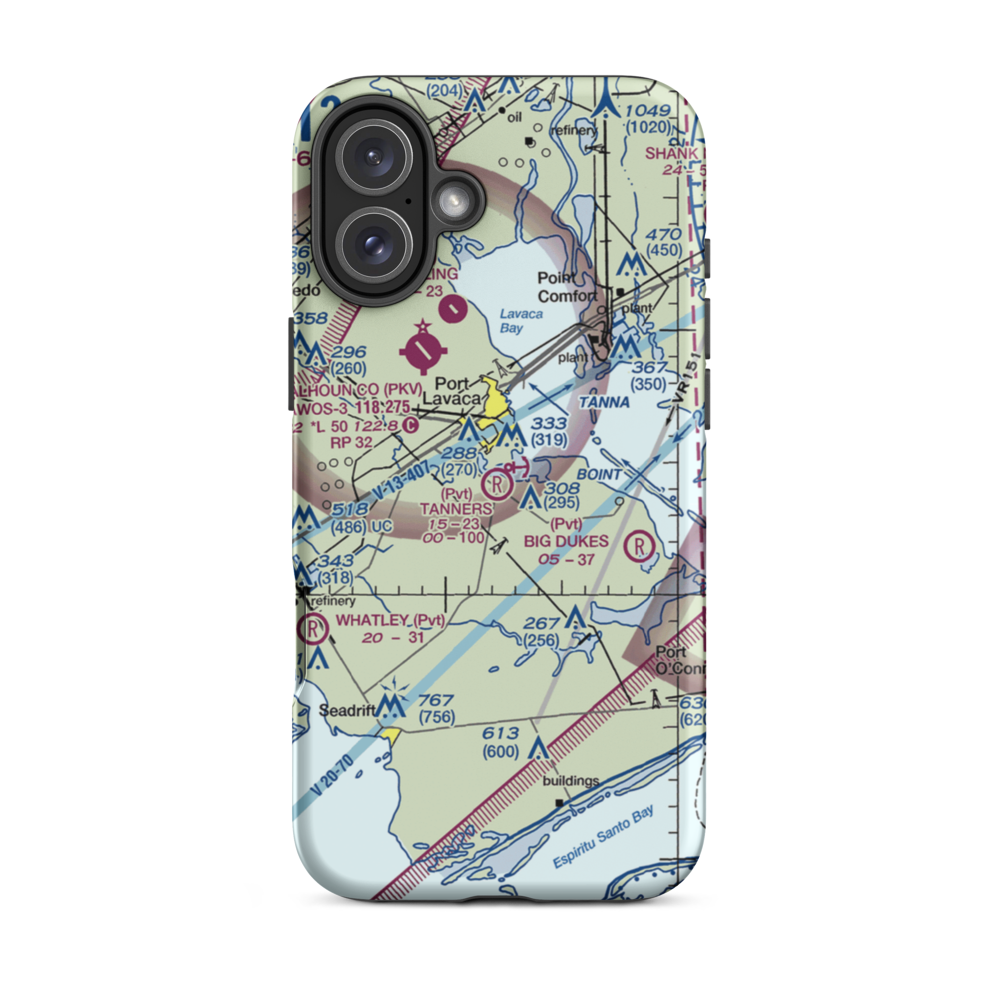 Tanner's Airport (9TE4) VFR Sectional  Tough iPhone Case iPhone 16 Plus model shown