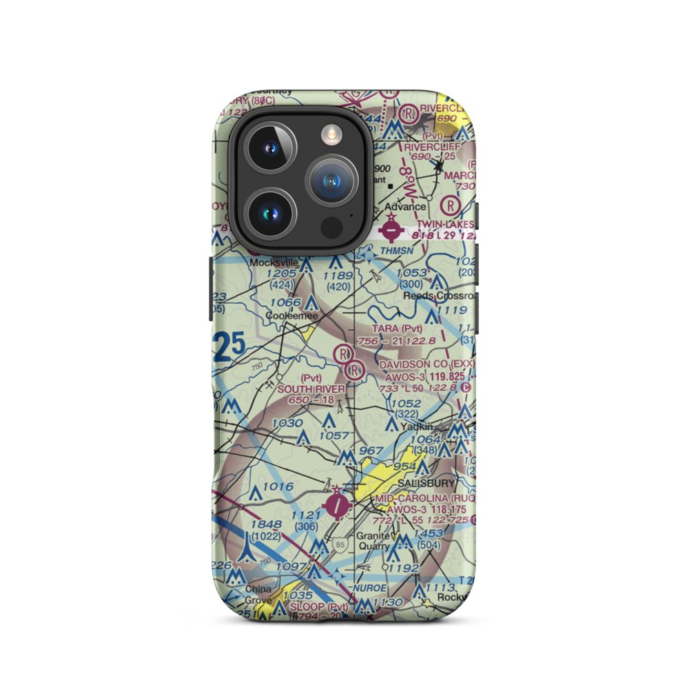 Tara Airbase Airport (5NC1) VFR Sectional  Tough iPhone Case iPhone 16 Pro model shown
