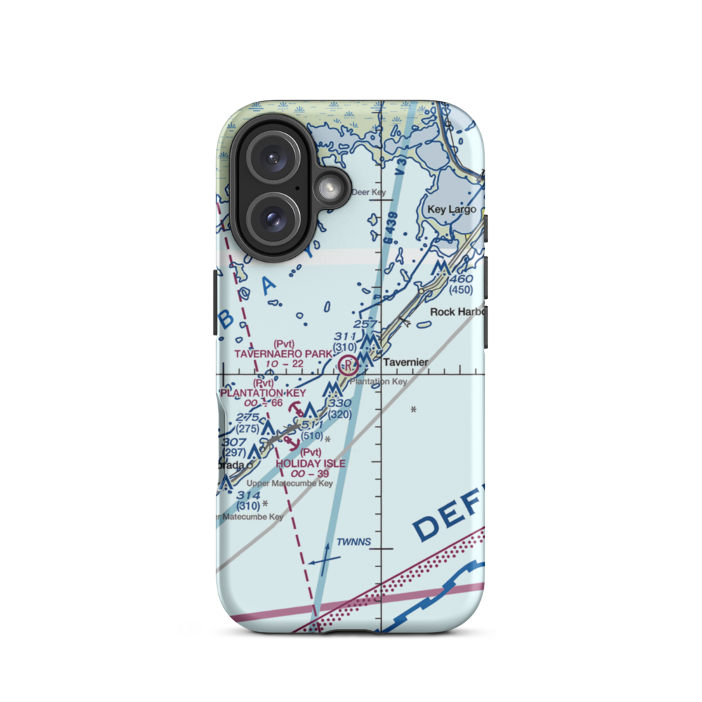 Tavernaero Park Airport (FA81) VFR Sectional  Tough iPhone Case iPhone 16 model shown