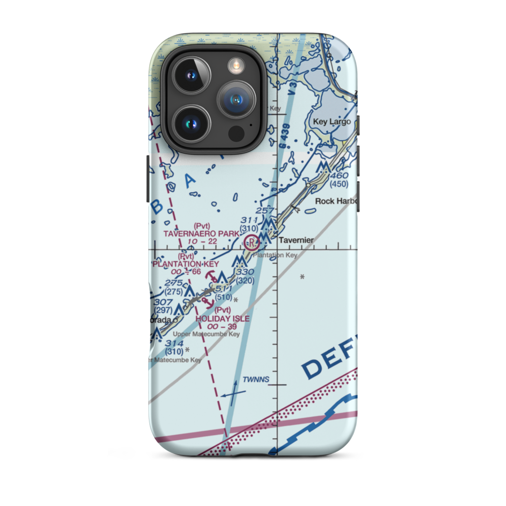 Tavernaero Park Airport (FA81) VFR Sectional  Tough iPhone Case iPhone 16 Pro Max model shown