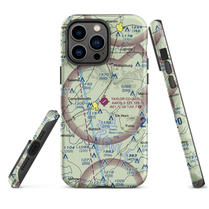 Taylor County Airport (AAS) VFR Sectional  Tough iPhone Case