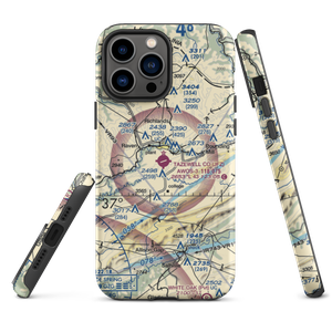 Tazewell County Airport (JFZ) VFR Sectional  Tough iPhone Case