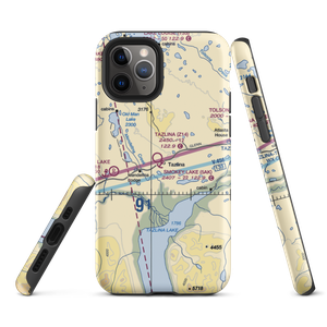 Tazlina /Smokey Lake/ Seaplane Base (5AK) VFR Sectional  Tough iPhone Case