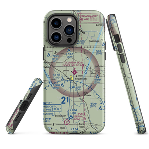 Tecumseh Municipal Airport (0G3) VFR Sectional  Tough iPhone Case