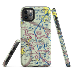 Tecumseh Products Airport (36MI) VFR Sectional  Tough iPhone Case