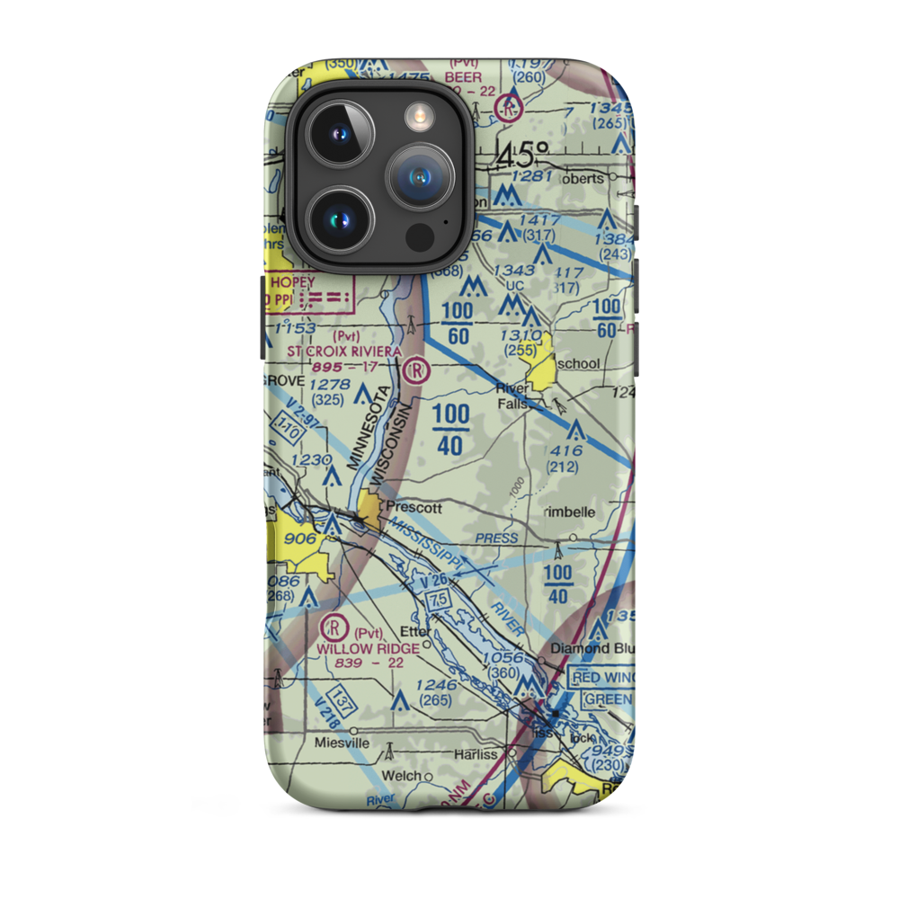 Tegeler Airport (27WI) VFR Sectional  Tough iPhone Case iPhone 16 Pro Max model shown