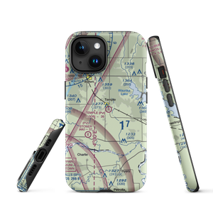 Temple Airport Inc Airport (OK79) VFR Sectional  Tough iPhone Case