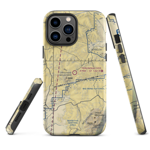 Terlingua Ranch Airport (1E2) VFR Sectional  Tough iPhone Case