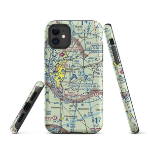 Terre Haute Regional Airport, Hulman Field (HUF) VFR Sectional  Tough iPhone Case