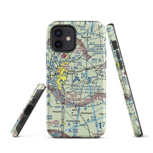 Terre Haute Regional Airport, Hulman Field (HUF) VFR Sectional  Tough iPhone Case