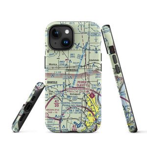 Teubel Restricted Landing Area (65IL) VFR Sectional  Tough iPhone Case