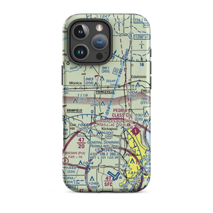 Teubel Restricted Landing Area (65IL) VFR Sectional  Tough iPhone Case