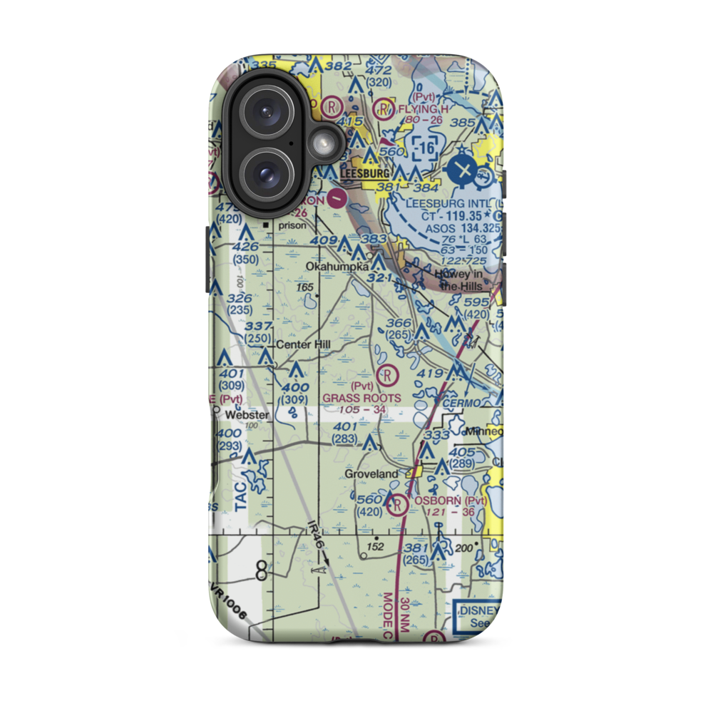 Tex Merritt Private Airstrip (51FD) VFR Sectional  Tough iPhone Case iPhone 16 Plus model shown