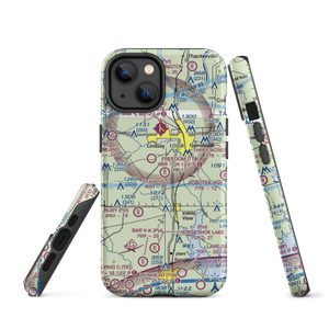 The 88 Airport (XS62) VFR Sectional  Tough iPhone Case