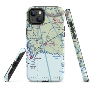 The Cedars Airfield (FA71) VFR Sectional  Tough iPhone Case