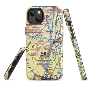 The Citadel Airport (61OR) VFR Sectional  Tough iPhone Case