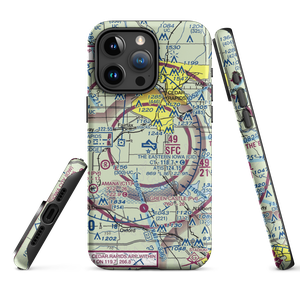 The Eastern Iowa Airport (CID) VFR Sectional  Tough iPhone Case