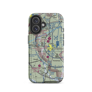 The Flying Cowboy Airport (91OK) VFR Sectional  Tough iPhone Case