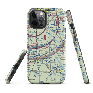 The Lazy K Airport (0IN2) VFR Sectional  Tough iPhone Case