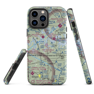 The Peninsula Airport (21MU) VFR Sectional  Tough iPhone Case