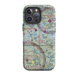 The Peninsula Airport (21MU) VFR Sectional  Tough iPhone Case