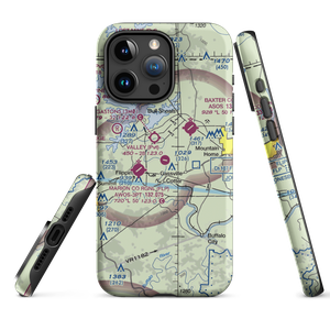 The Valley Airport (61AR) VFR Sectional  Tough iPhone Case