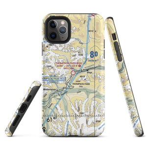 Thompson Pass Airport (K55) VFR Sectional  Tough iPhone Case