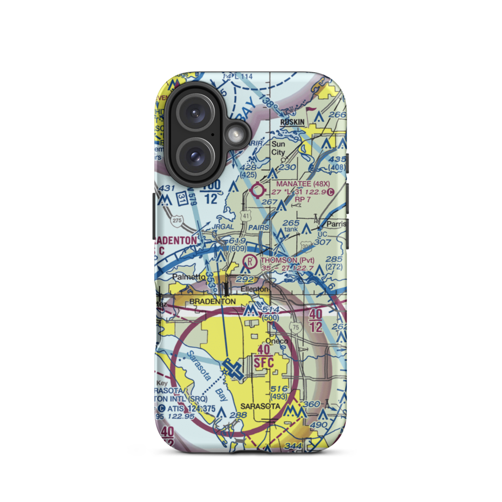 Thomson Airfield (6FD7) VFR Sectional  Tough iPhone Case iPhone 16 model shown
