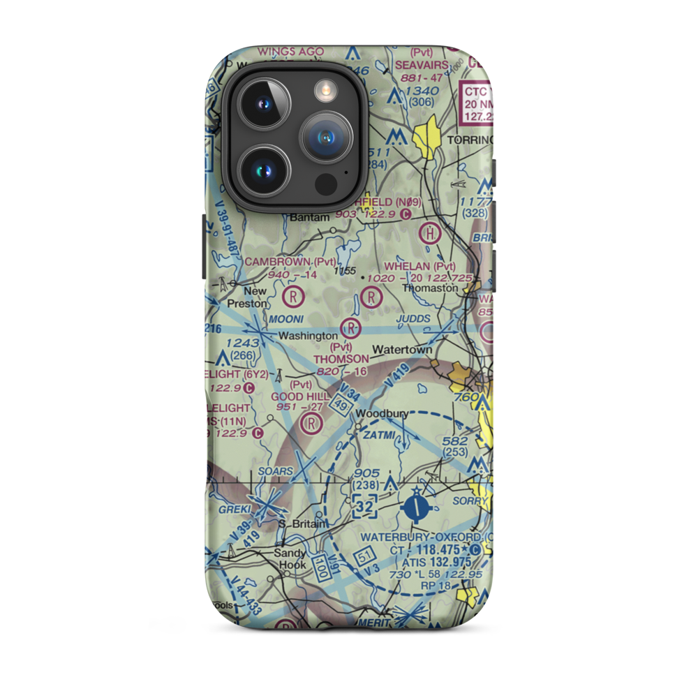 Thomson Field (5CT5) VFR Sectional  Tough iPhone Case iPhone 16 Pro Max model shown