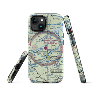 Thomson-McDuffie County Airport (HQU) VFR Sectional  Tough iPhone Case