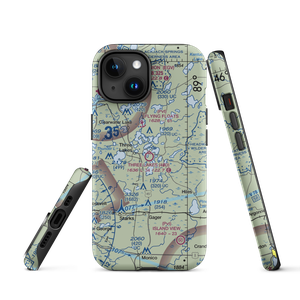 Three Lakes Municipal Airport (40D) VFR Sectional  Tough iPhone Case